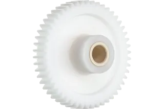 Combination of plain bearings and gears