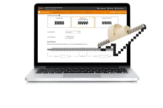 Gegenläufige Spindel