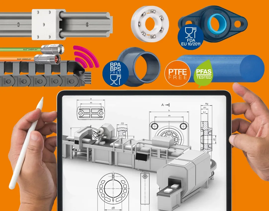 Packaging Bemusterung mit igus Produkten