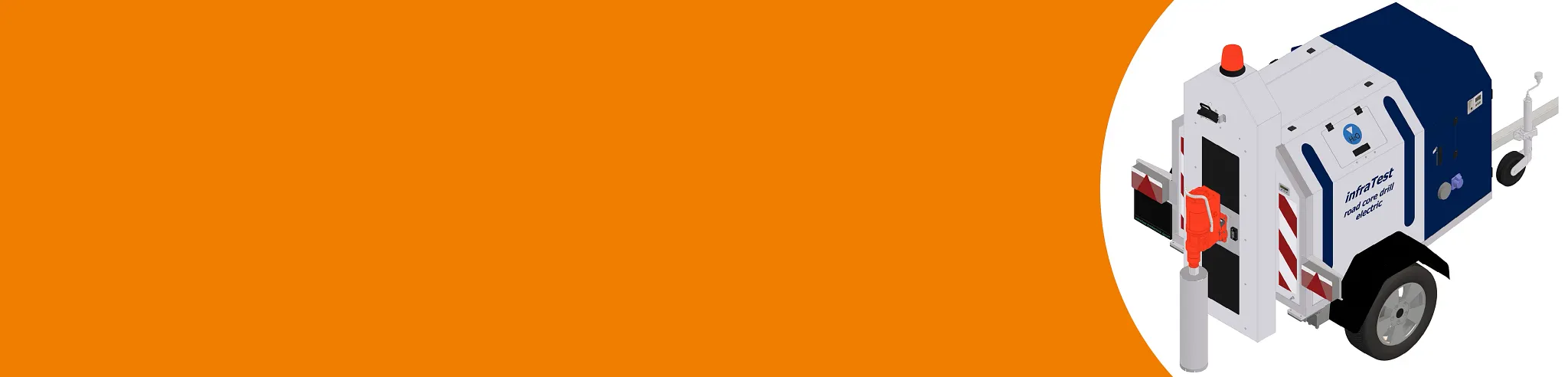 Straßenkernbohrgerät<br><font size="7">Entnahme von Straßenproben<br>unter hoher Kraftaufwendung</font>