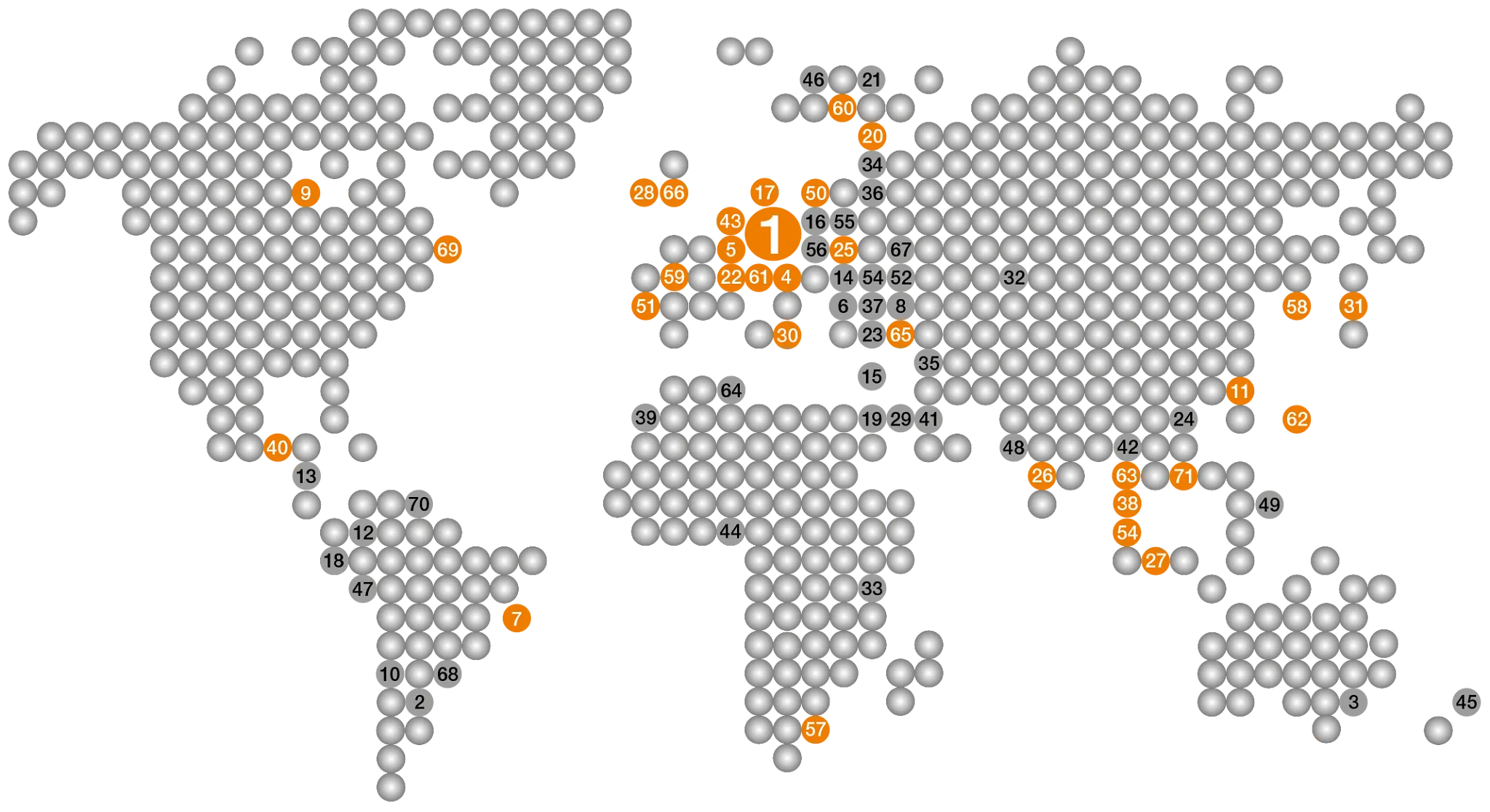 Présence igus dans le monde