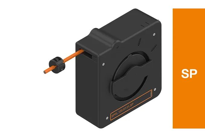 Cable reel e-spool flex | igus cable drum with no slip ring