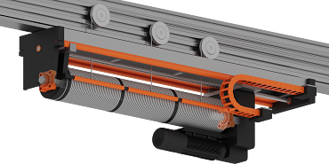 drylin W and drylin R linear guides, E2.1 energy chain