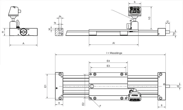 DryLin® SLW avec système de mesure numérique