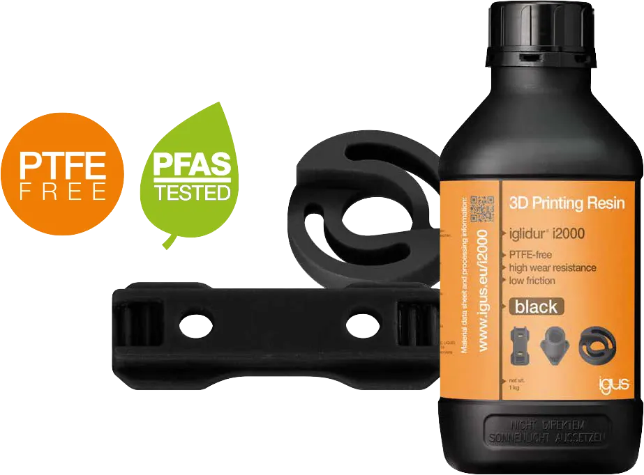 iglidur i2000 resin for DLP 3D printing, PTFE-free
