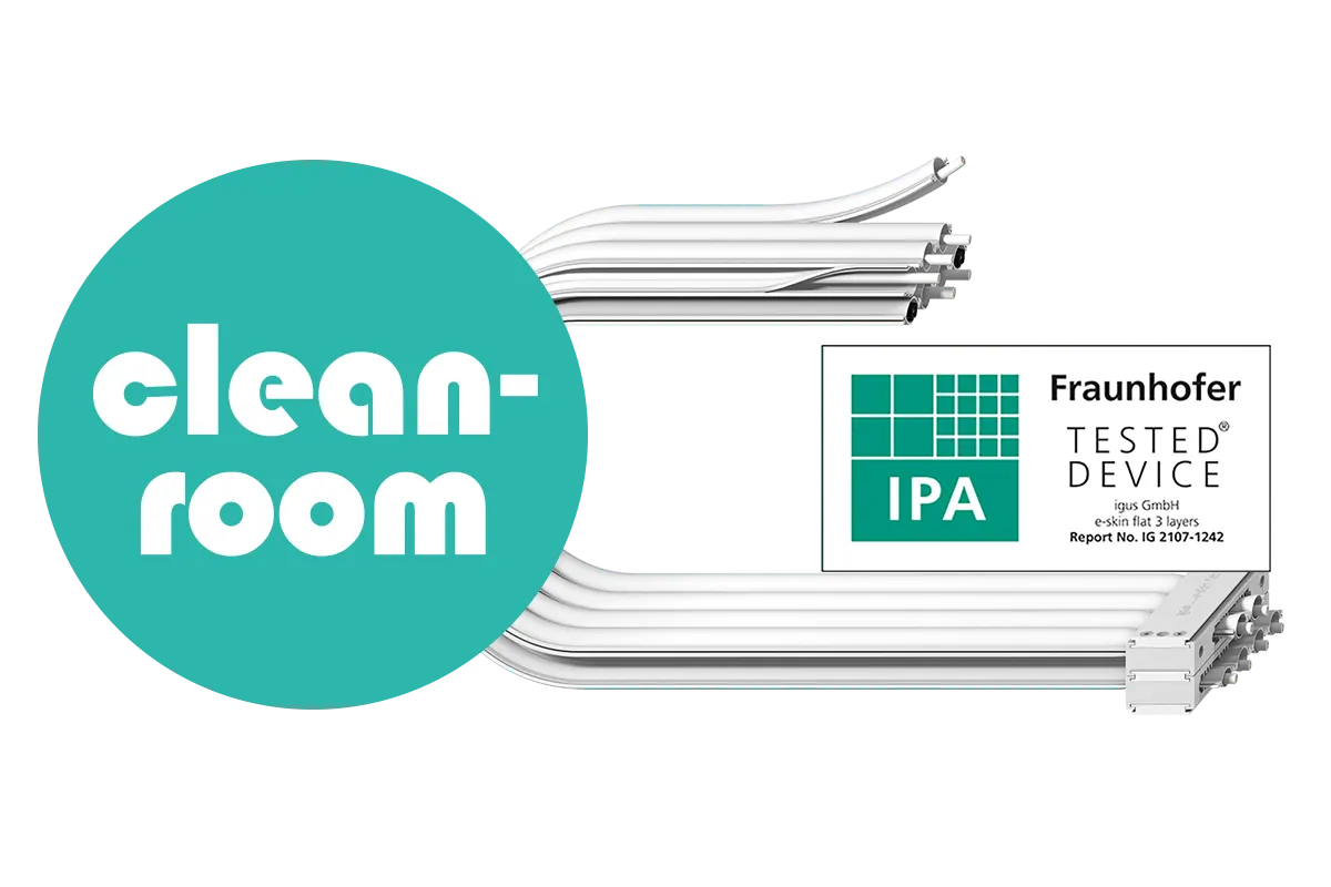 Cleanroom e-skin flat