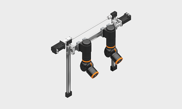 kombinierter Leichtbauroboter aus einem Linienportal und Wellgetrieben