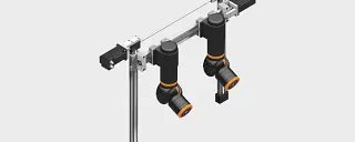 Kombineret letvægtsrobot bestående af en lineær robot og strain wave-gear