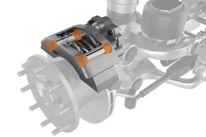 Lorry brake with iglidur plain bearings