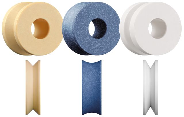 Guide rollers made of plastic: the alternative to metal