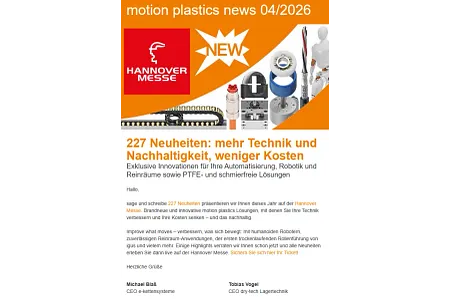 Editorial der motion plastics news 4/2026