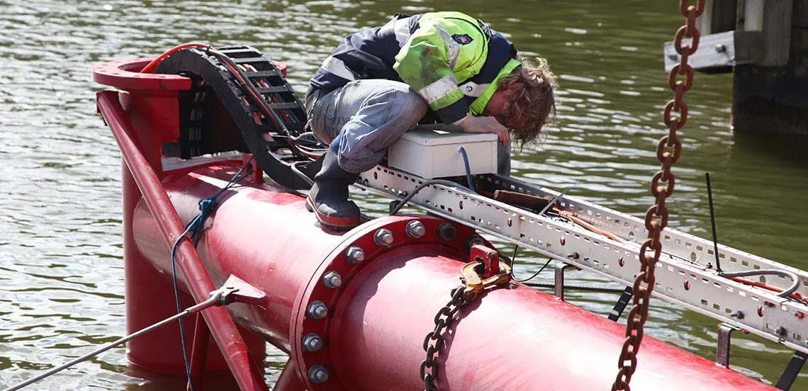 e-chain® Assembly on the tidal turbine from Tocardo