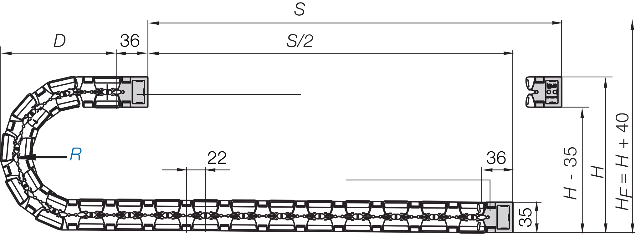 EF61.29.030.055.0 technical drawing