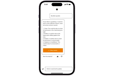 The new AI chat with quick help