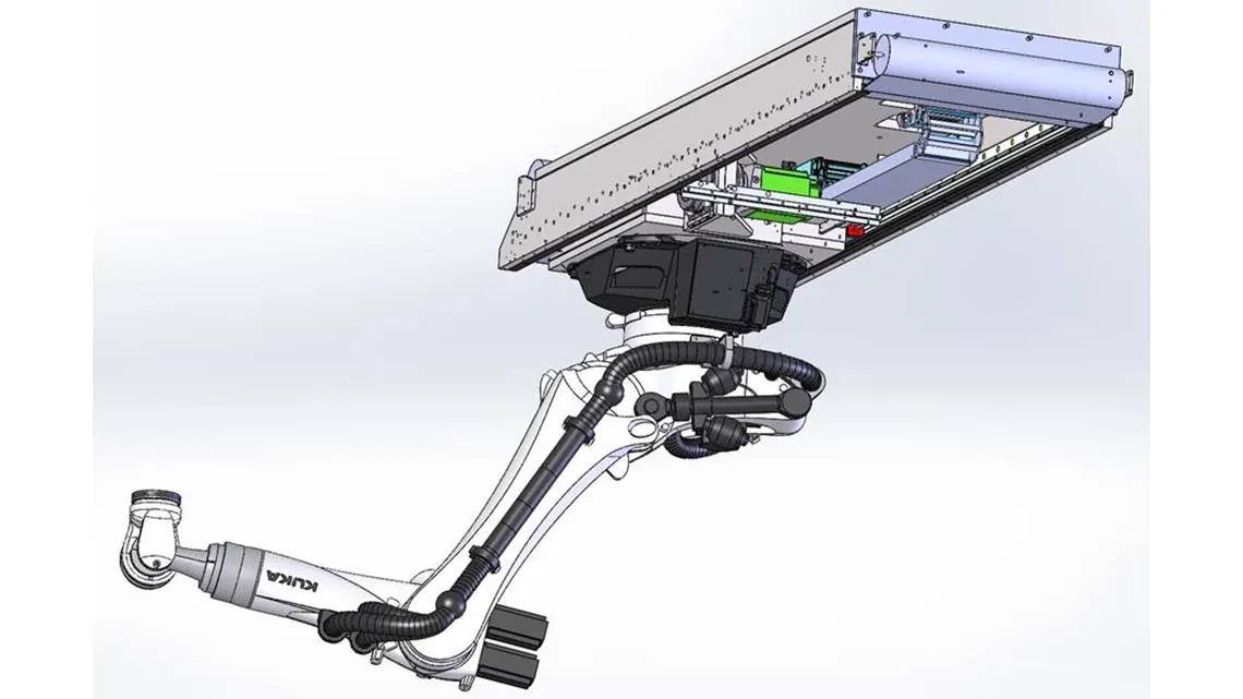 Medical device for radiotherapy with energy chain