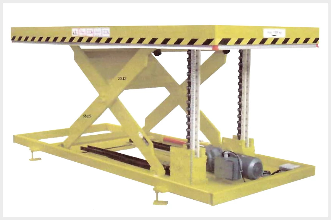 Plain bearings for lifting tables