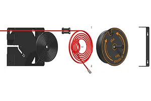 Aufbau des Kabelaufrollers e-spool flex