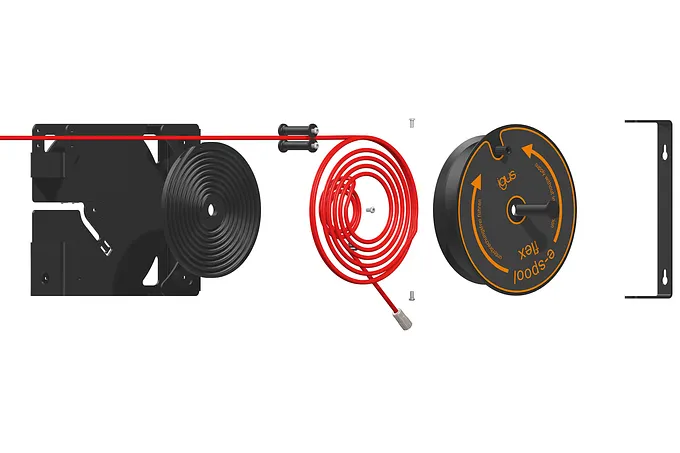 Cable reel e-spool flex | igus cable drum with no slip ring | igus Malaysia