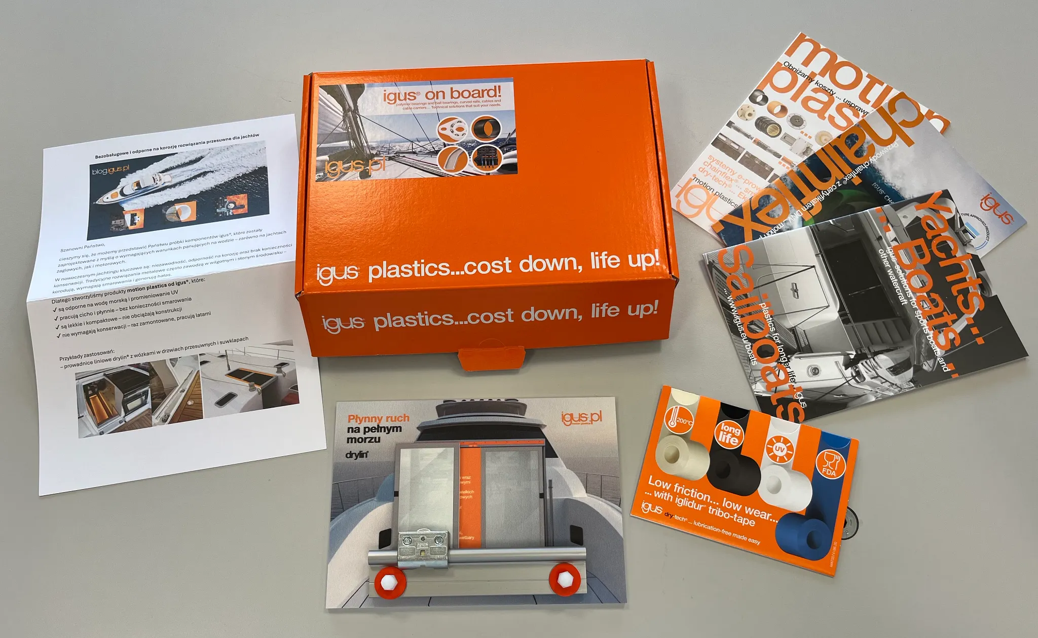 Bezpłatna próbka drylin W dla przemysłu jachrowego