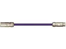 Harnessed CAT5e cables, PUR, connector A: Yamaichi RJ45 in M23 