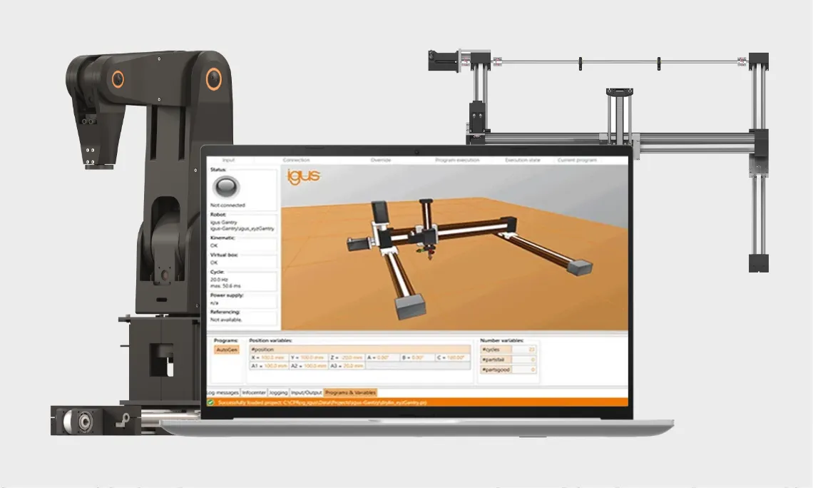 Software de controle de robôs igus