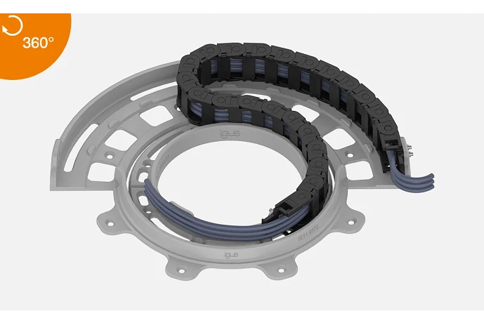 e-chain® cable carriers for rotary & spiral movement | igus®