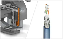 Dental treatment unit with e-chain