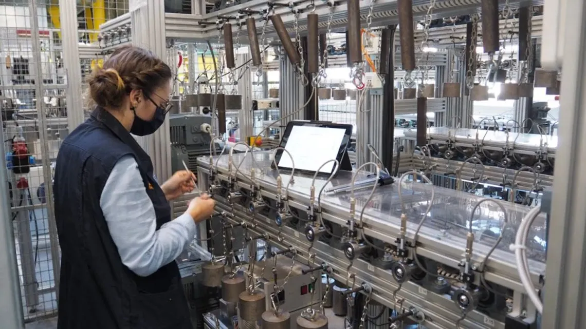 Equipo de prueba de rodamientos de bolas de ranura profunda radial