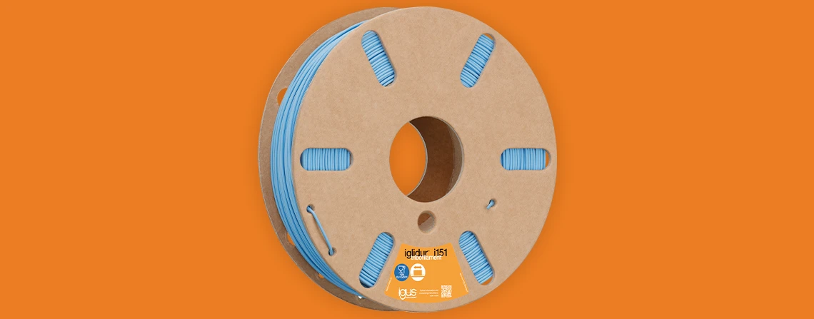 Impresión 3d filamento de plástico en azul i151