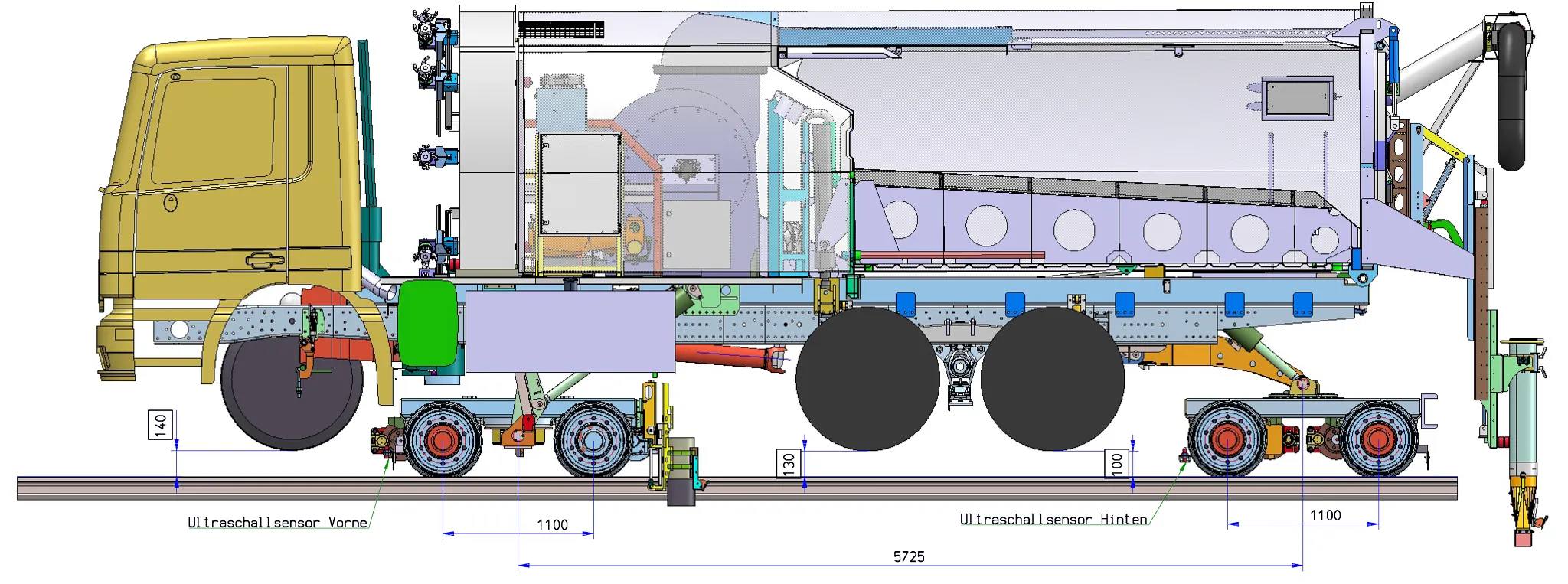Light rail door with igus products