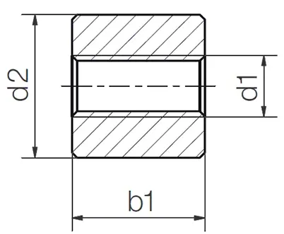 tuerca de tornillo de plomo cilíndrica (tipo S)