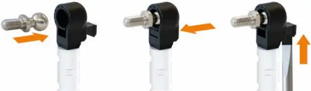 Junta angular engarspada extraíble