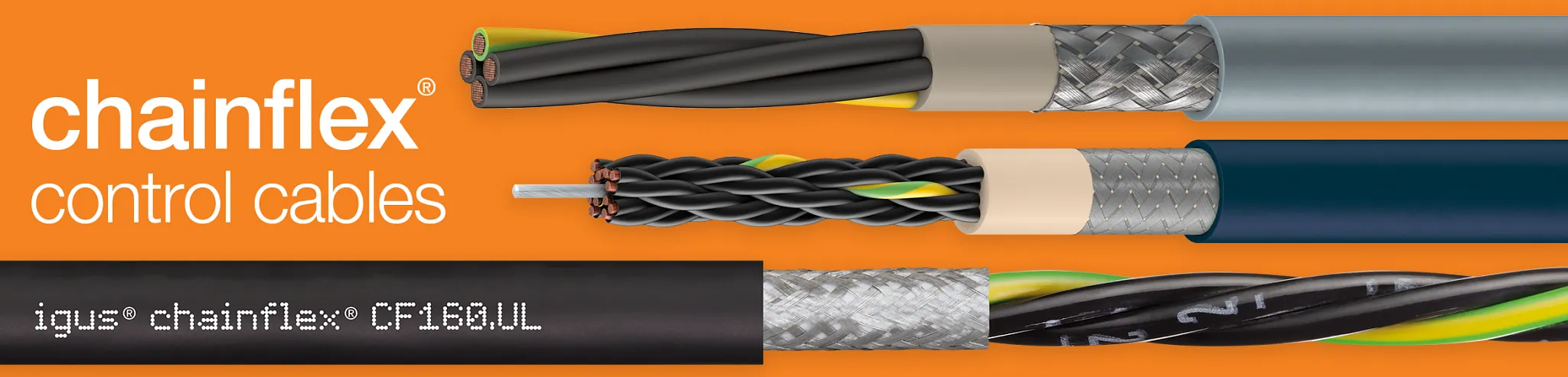 Control cables from chainflex® with low bend radii for high speeds