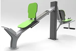 腿部壓力機，配備 drylin 線性導軌