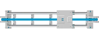 Eixo da correia dentária compatível com FDA