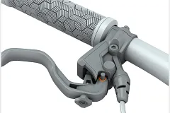 Plain bearing in the brake lever