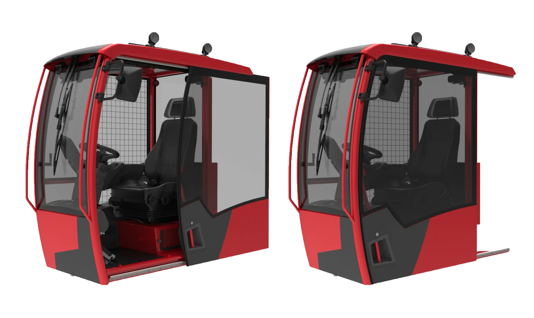 Forklift cabin