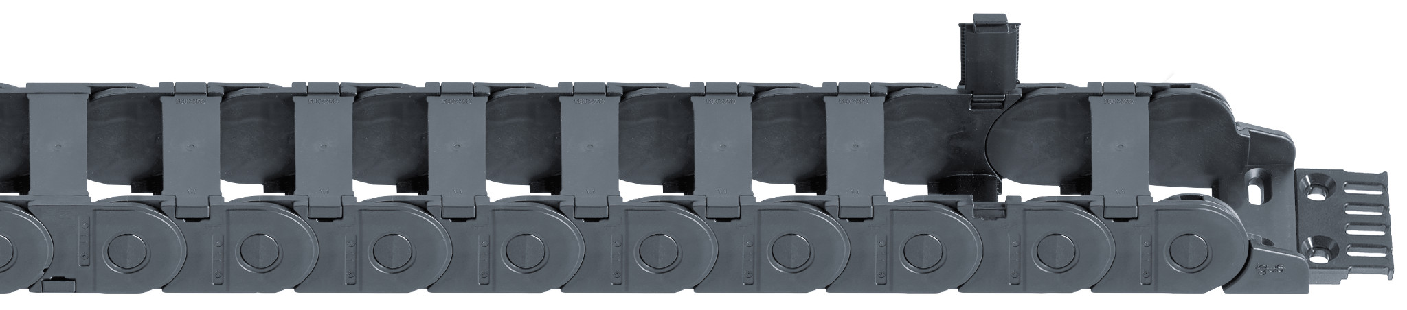 Energy chain system E2.38: stable, quieter, easy to open | igus