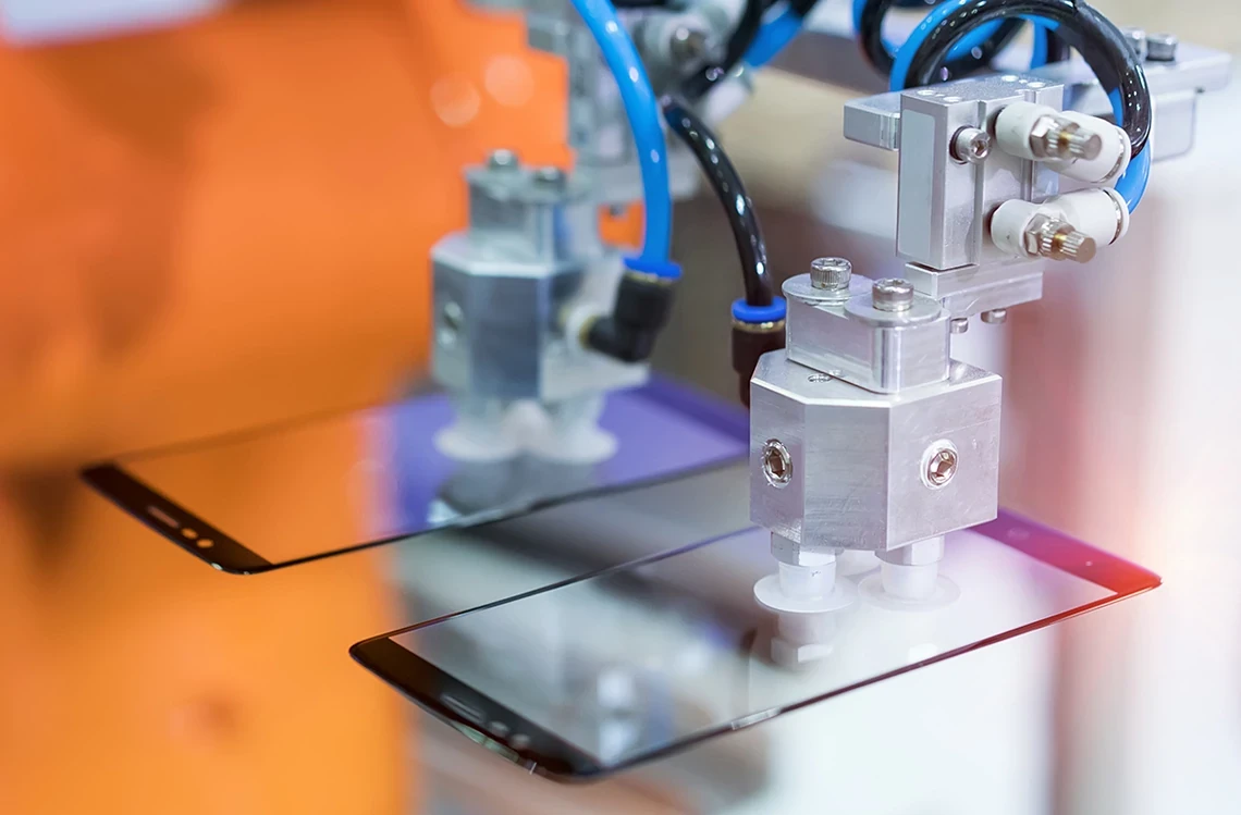 Production of smart phone displays