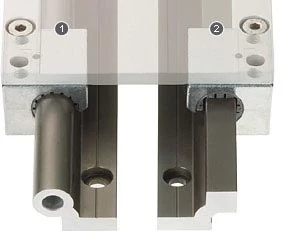 02 Sistema de guiado lineal ensamblado