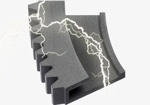 3D printing components with ESD properties