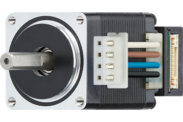 drylin® E stepper motor, stranded wires with JST connector and encoder, short type, NEMA11