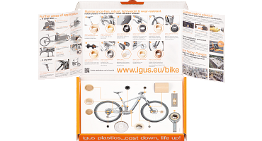Caja de muestras para bicicletas