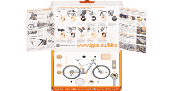 Boîte d'échantillons pour les vélos