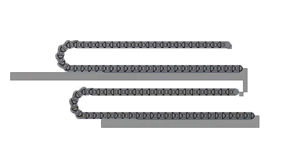 Aufbau des zweistöckigen Rinnensystems