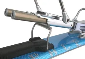 Ski binding plastic bushing