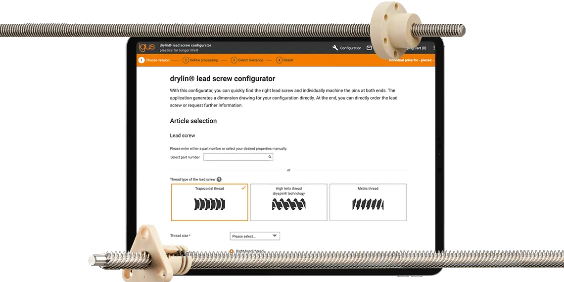 lead screw configurator