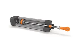 Plain bearing in pneumatic cylinder