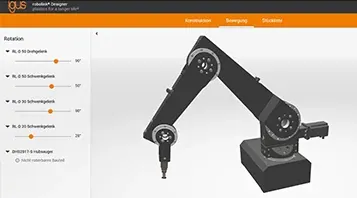 Diseñador robolink® con brazo articulado robolink® D