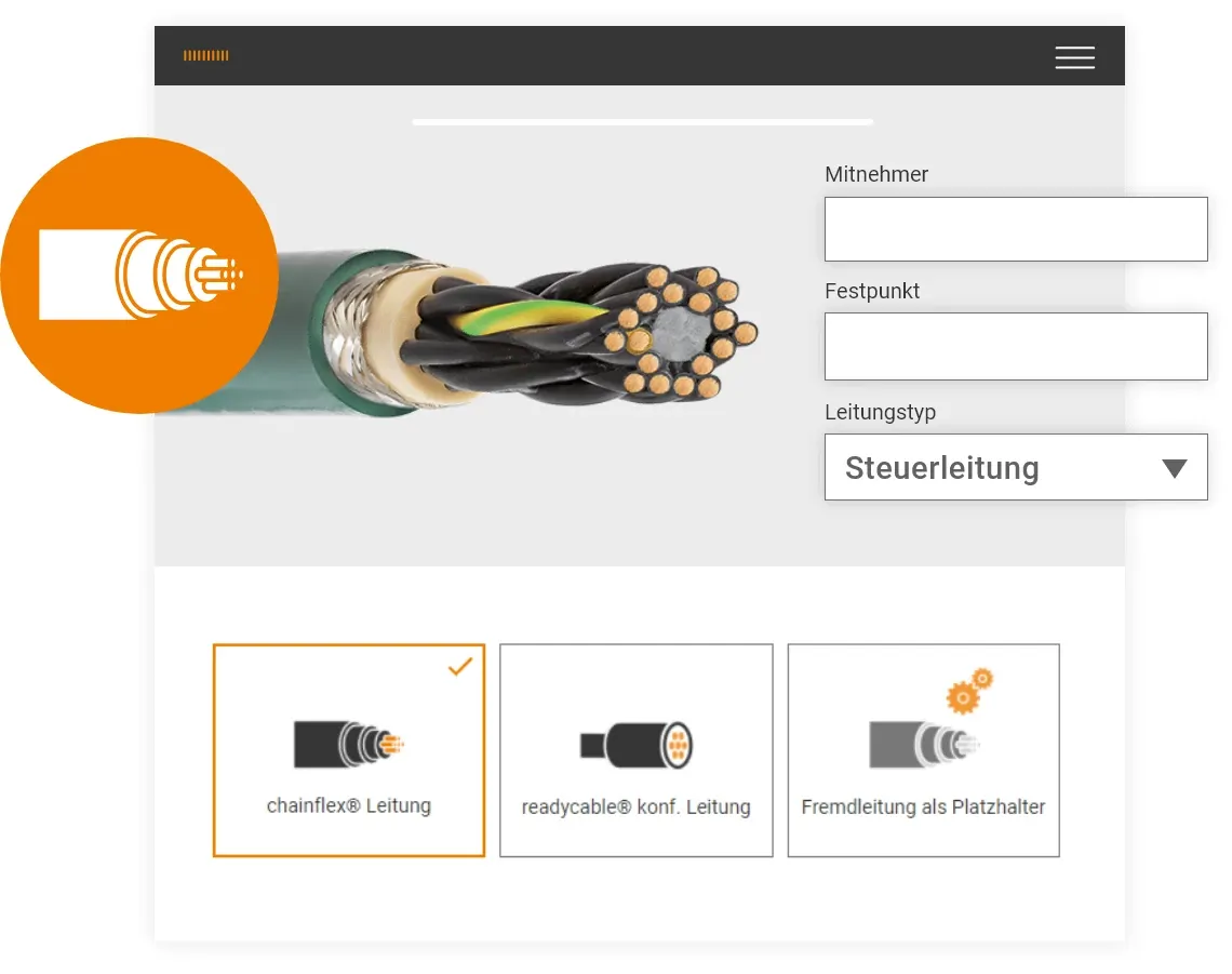 Energy chain configurator